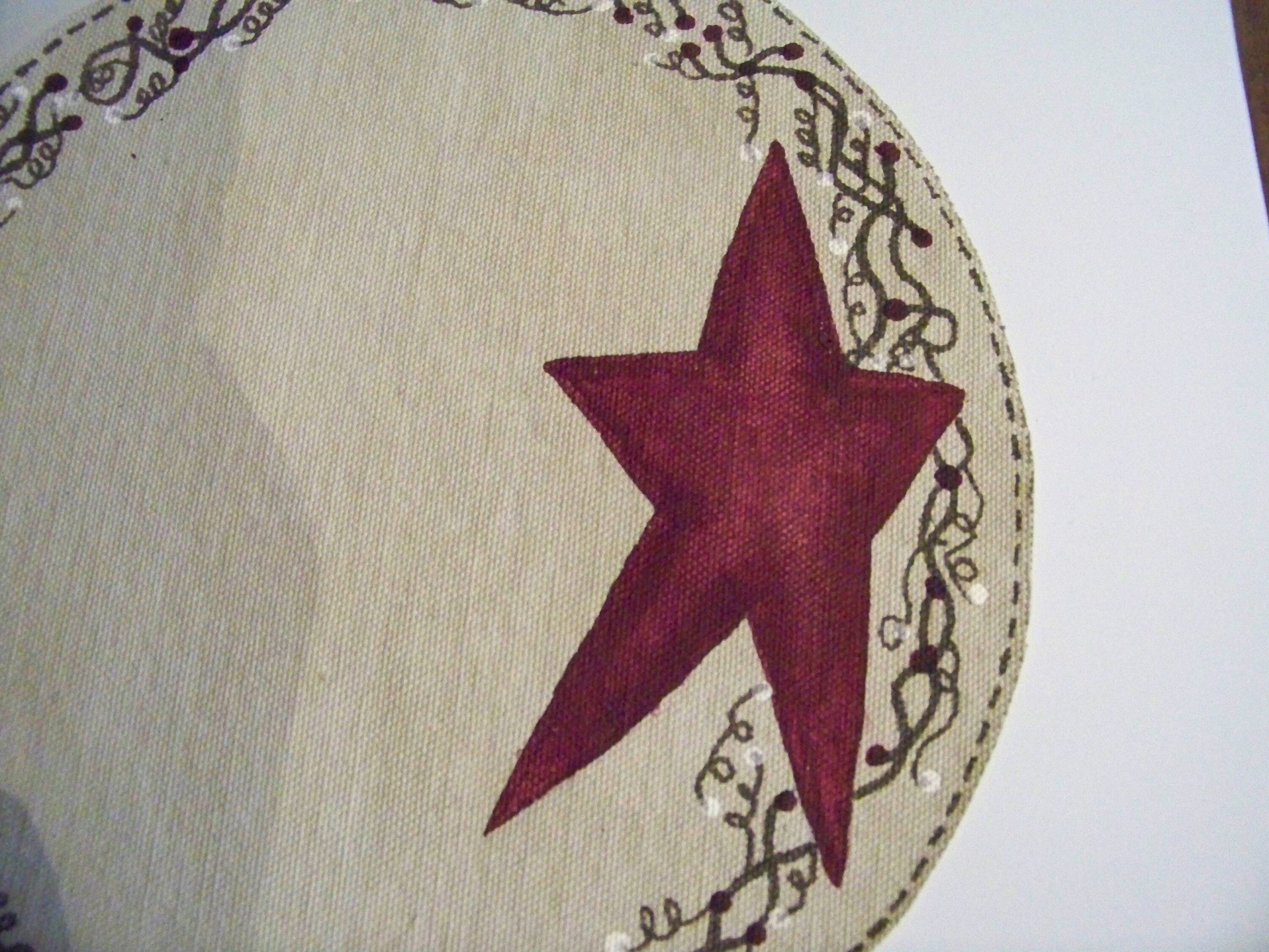 Primitive Candle Mat Farmhouse Candle Mat Rustic Candle Mat Etsy