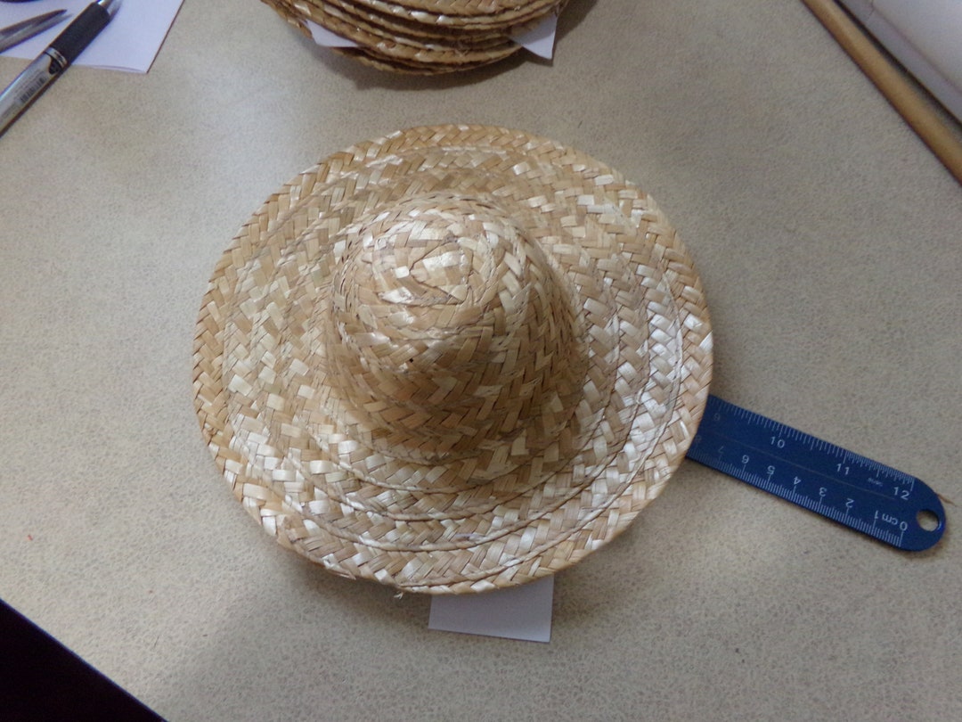 9 Straw Hat, Doll Hats 9, Etsy