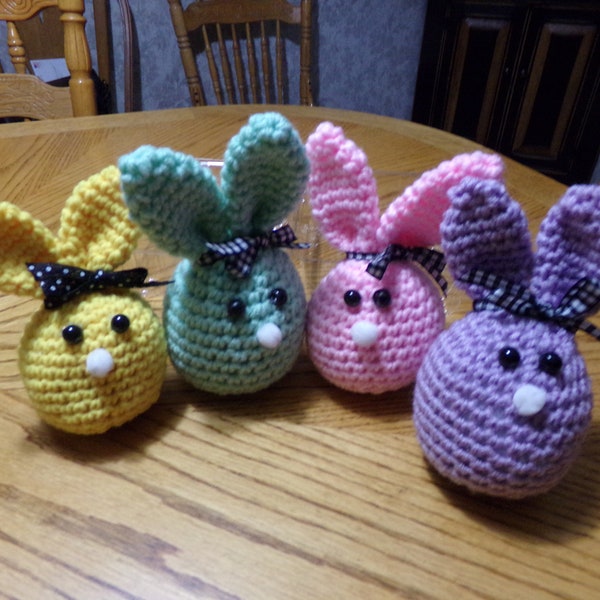 Easter Bunnies, Crochet Bunnies, Tiered Tray bunny, Bowl Fillers, Farmhouse Decor, Easter Gift, Country Easter