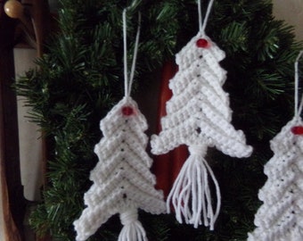 Tassle Tree Ornament, Victorian Tree Ornament, Farmhouse  tree Ornament, Crochet Tree Ornament. Package Decor,  Country Tee Ornament