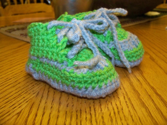 Crochet Baby Tennis Shoes