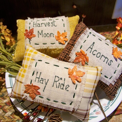 Fall Pillow Bowl Fillers Etsy