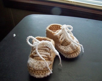 Crocheted Baby Tennis Shoes