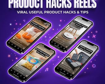 Useful Product Hacks Reels Bundle | Smart Home Gadgets Problem Solving Amazon TikTok Shop Viral Product Video Pack Instagram Shorts
