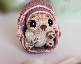 Amigurumi Tuktuk Crochet Pattern | DIY Plush Animal Toy Tutorial (PDF Download)