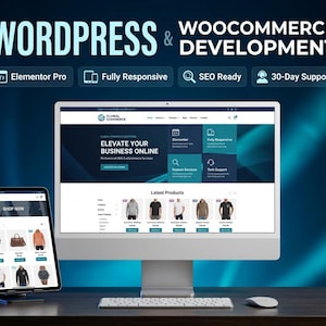 Custom WordPress Website Development and Redesign Service | Full Responsive WooCommerce Store Elementor Pro Setup and SEO Optimization