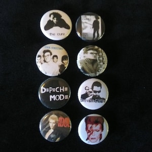 80s post punk pins buttons badges collection