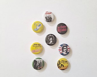 Early UK Punk 1" pin set