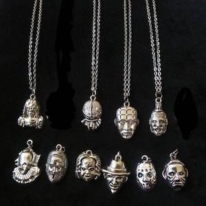 Horror killers necklace stainless steel chain