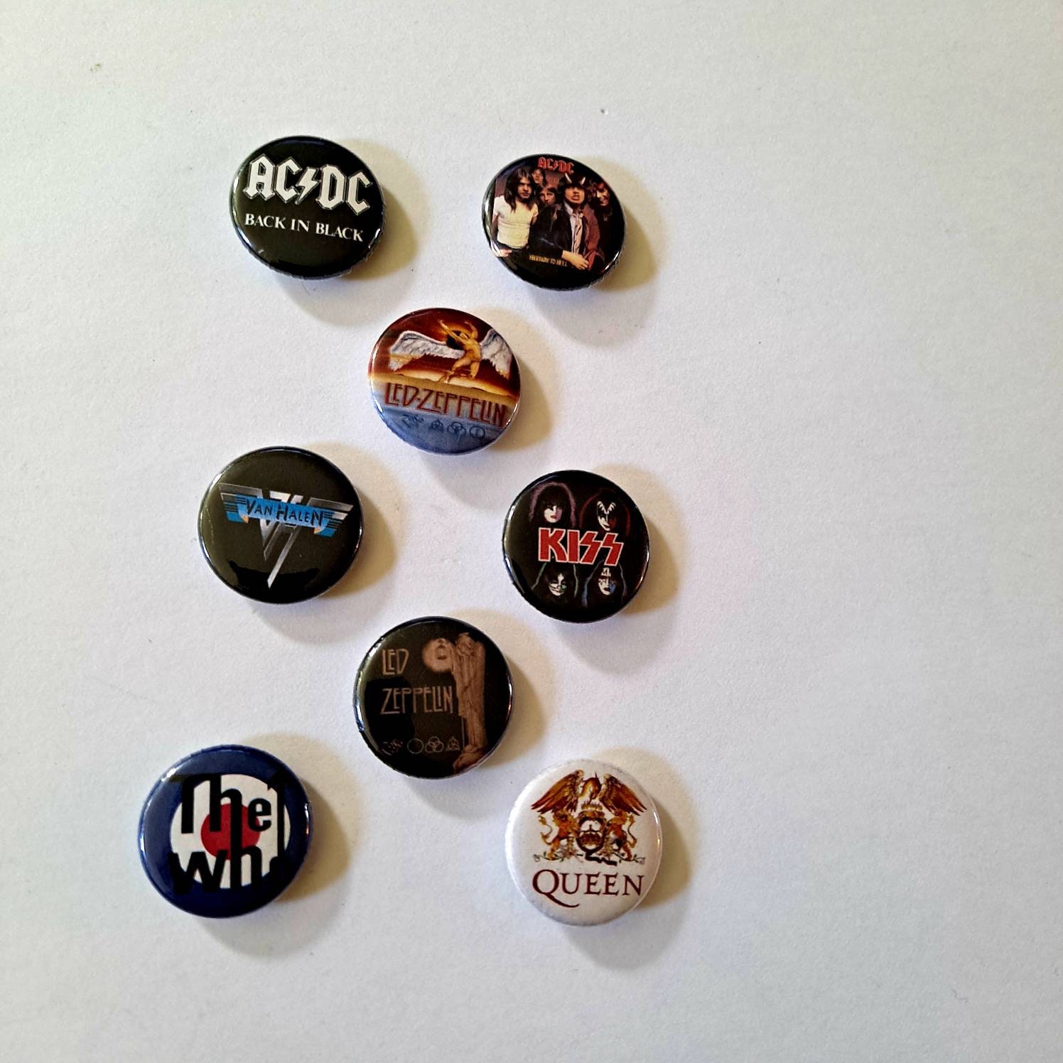 GTOTd Rock and Roll Punk Pins(18 Pack,1.5 inch)Music Band Button Badge Rock Merch Party for Bag Backpack Jackets Accessories Supplies DIY Crafts