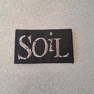 Vintage Soil embroidered iron on patch numetal 2002 deadstock