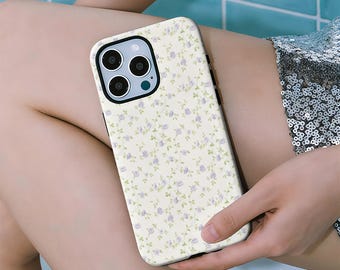 ヴィンテージローズフローラルフォンケースガーデンフラワーカバー、iPhone 17、16、15、14、13、12、11 Pro Max、Samsung Galaxy S23、S22、S21、S20 Ultra用