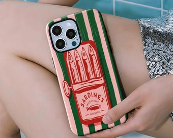 Retro sardine can MagSafe case, compatible with iPhone 17, 16, 15, 14, 13, 12, 11 Pro Max, Samsung Galaxy S23, S22, S21, S20 Ultra
