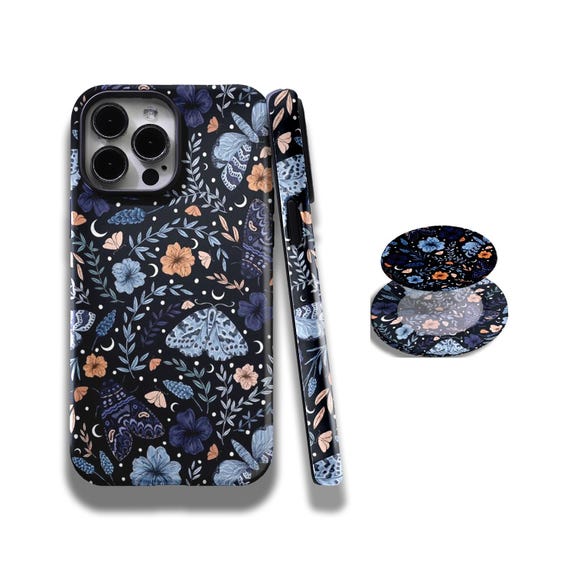 Vintage Butterfly Plant Case Floral Butterfly Case, with iPhone 17 16 15 14 13 12 11 Plus Pro Max Samsung S25 S24 S23 S22 Plus and Ultra.