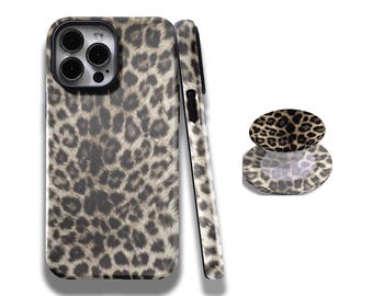 UNTAMED Leopard Print MagSafe Phone Case: Trendy Fall Design, Cheetah Leopard Print Black, iPhone 17 16 15 14 13 12 11 Pro Max, Samsung S25