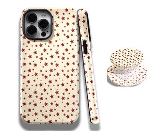Vintage Stars Phone Case,Retro Classic Y2K Star, with iPhone 17, 16, 15, 14, 13, 12, 11, Pro Max and Samsung Galaxy S25, S24, S23, S22, S21