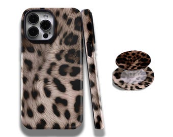 Leopard Print Case, Classic, Animal Cover with iPhone 17, 16, 15, 14, 13, 12, 11, Pro Max and Samsung Galaxy S25, S24, S23, S22, S21
