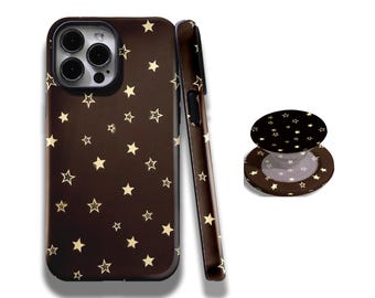 The Sparkling Starry Sky Aesthetic Case with iPhone 17, 16, 15, 14, 13, 12, 11, Pro Max and Samsung Galaxy S25, S24, S23, S22, S21