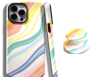 Neon colors, graffiti art, rugged iPhone case, with iPhone 17, 16, 15, 14, 13, 12, 11, Pro Max, Samsung Galaxy S25, S24, S23, S22, S21