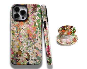 MagSafe Garden Flower Phone Case compatible with iPhone 17, 16, 15, 14, 13, 12, 11 Plus, Pro Max, Samsung S25, S24, S23, and S22 Ultra.