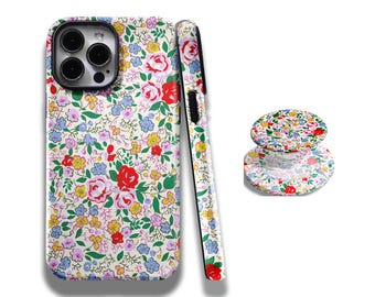 Wildflower Phone Case: Pastel Floral Cover with iPhone 17, 16, 15, 14, 13, 12, 11, Pro Max, Samsung Galaxy S25, S24, S23, S22, S21
