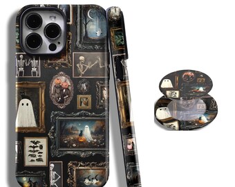 Halloween Photo Frame iPhone Rugged Case, with iPhone 17, 16, 15, 14, 13, 12, 11, Pro Max and Samsung Galaxy S25, S24, S23, S22, S21