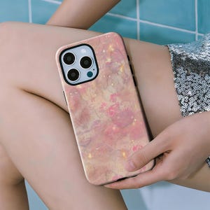 Handyhülle im Boho-Stil mit rosa Mandala-Motiv für iPhone 17 16 15 14 13 12 Pro Max,