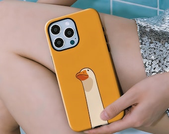 Duck Phone Case Silly Goose Animal Cover for iPhone 17, 16, 15, 14, 13, 12, 11 Pro Max Plus,Samsung Galaxy S23, S22, S21, S20 Ultra