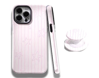 Pink Star iPhone Case: Y2K Girly Magsafe Protective Case