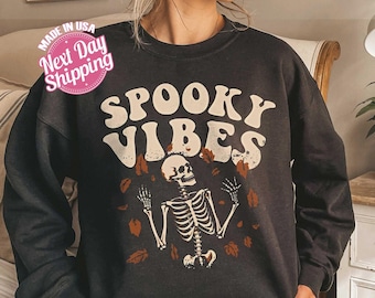 Spooky Vibes Skeleton Shirt, Stay Spooky Tshirt, Spooky Season Shirt