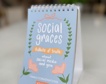 Social Graces Conversation Flipbook (Vol. 1) | Family Conversations about Social Media