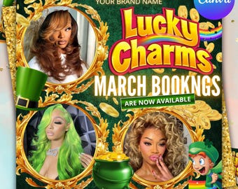 March Booking Flyer, March Books, March Madness Flyer, St.Patricks Day Flyer March Book Now, March Hair, March Lashes Nails Flyer MUA Flyer