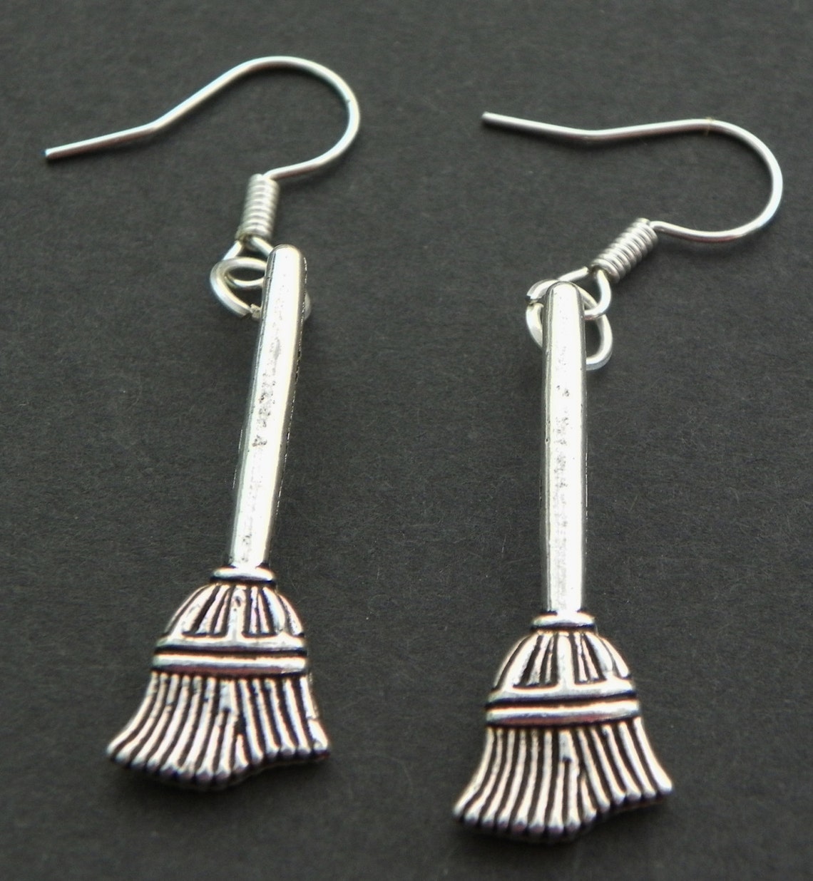 Broom Earrings Broom Stick Earrings Halloween Earrings Etsy