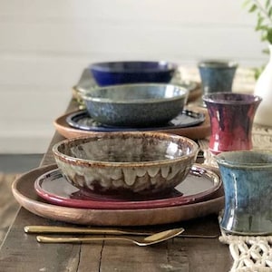Bol en céramique fait main / bol en céramique / vaisselle en céramique / service de table en céramique / bol à soupe en céramique / bol de service en céramique / bol à ramen / cadeau