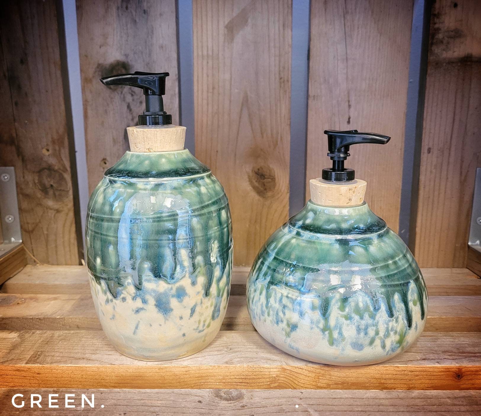 ソープディスペンサー / ポンプ付きセラミックソープ / 陶器ソープ