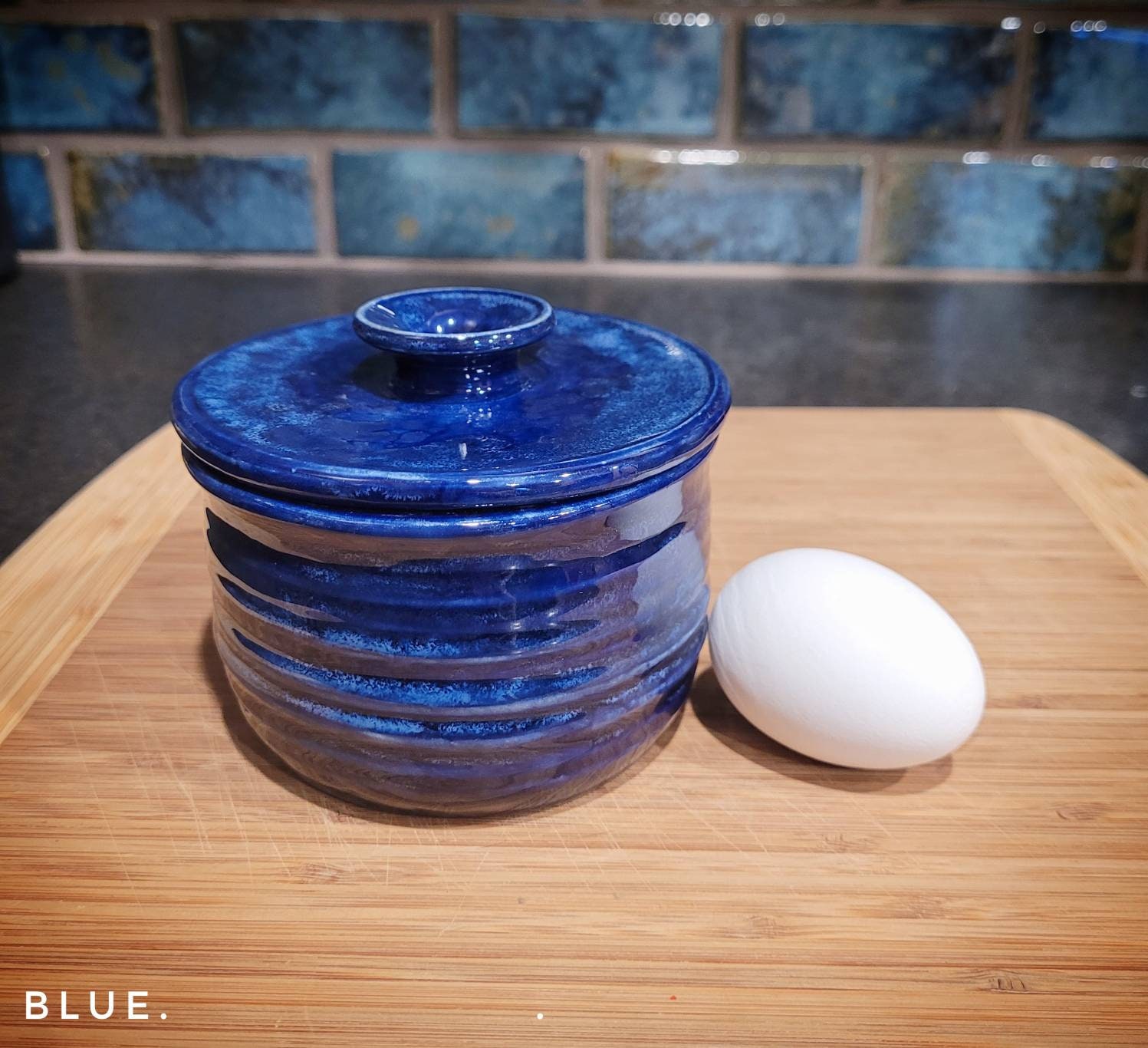 MICROWAVE EGG POACHER #28 ceramic stoneware clay pottery egg cooker maker  omelet scrambled minute dorm coddler food safe bagel bowl handmade