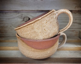 Soup Mug / Crock / Bowl with Handle / Handmade / pottery / large mug / handmade gift /  Americano mug / breakfast cup / Chili bowl / gift