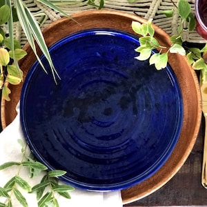Pottery plates / serving plates / round plates / pottery dinnerware / wheel thrown plates / tableware / handmade plate / Thanksgiving / gift
