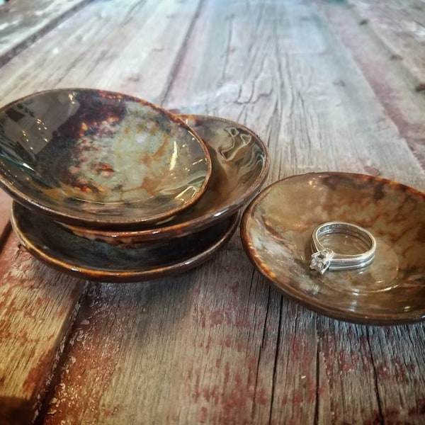 Prep bowls / pottery ring dish / small bowls / pottery / handmade pottery bowl / wasabi bowl / dip bowl / trinket / ring bowl / Mother's day