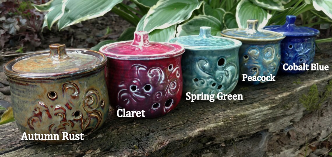 Garlic Keeper / handmade pottery / ceramic garlic pot with Etsy