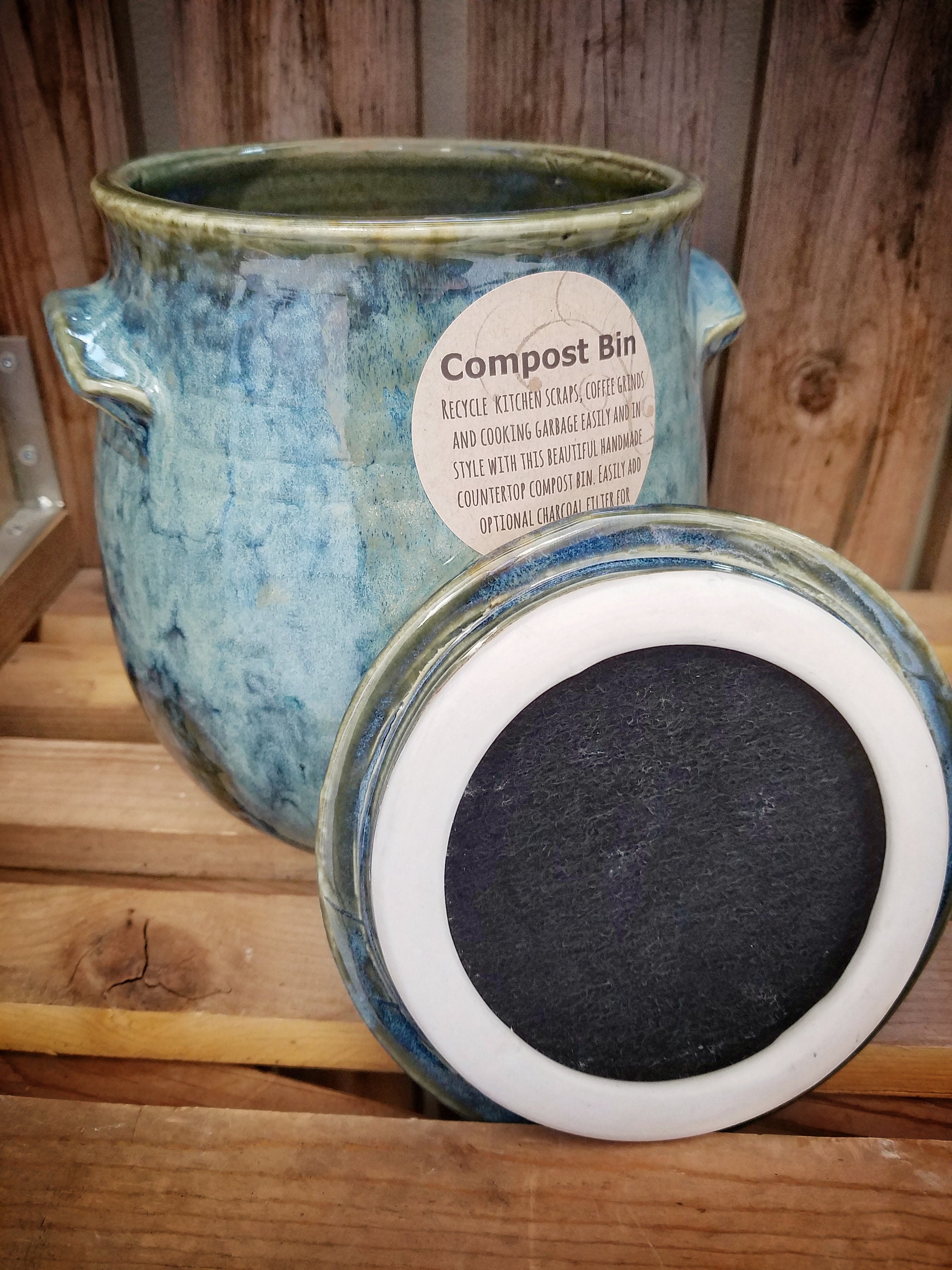 Stoneware Compost Crock