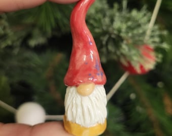 mini gnome / house plant gnome / gnome figurine / house plant decoration / Christmas gnome / holiday / stocking stuffer / Christmas gift