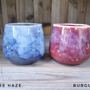 Stemless wine glasses / pottery wine glass / barware / pottery cup / pottery glass / wine cup / whiskey cup / milk cup / Thanksgiving / gift