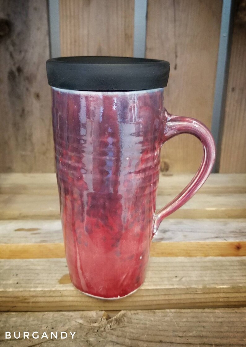 To Go Mug / Handmade to Travel Mug / Ceramic Travel Mug With Etsy