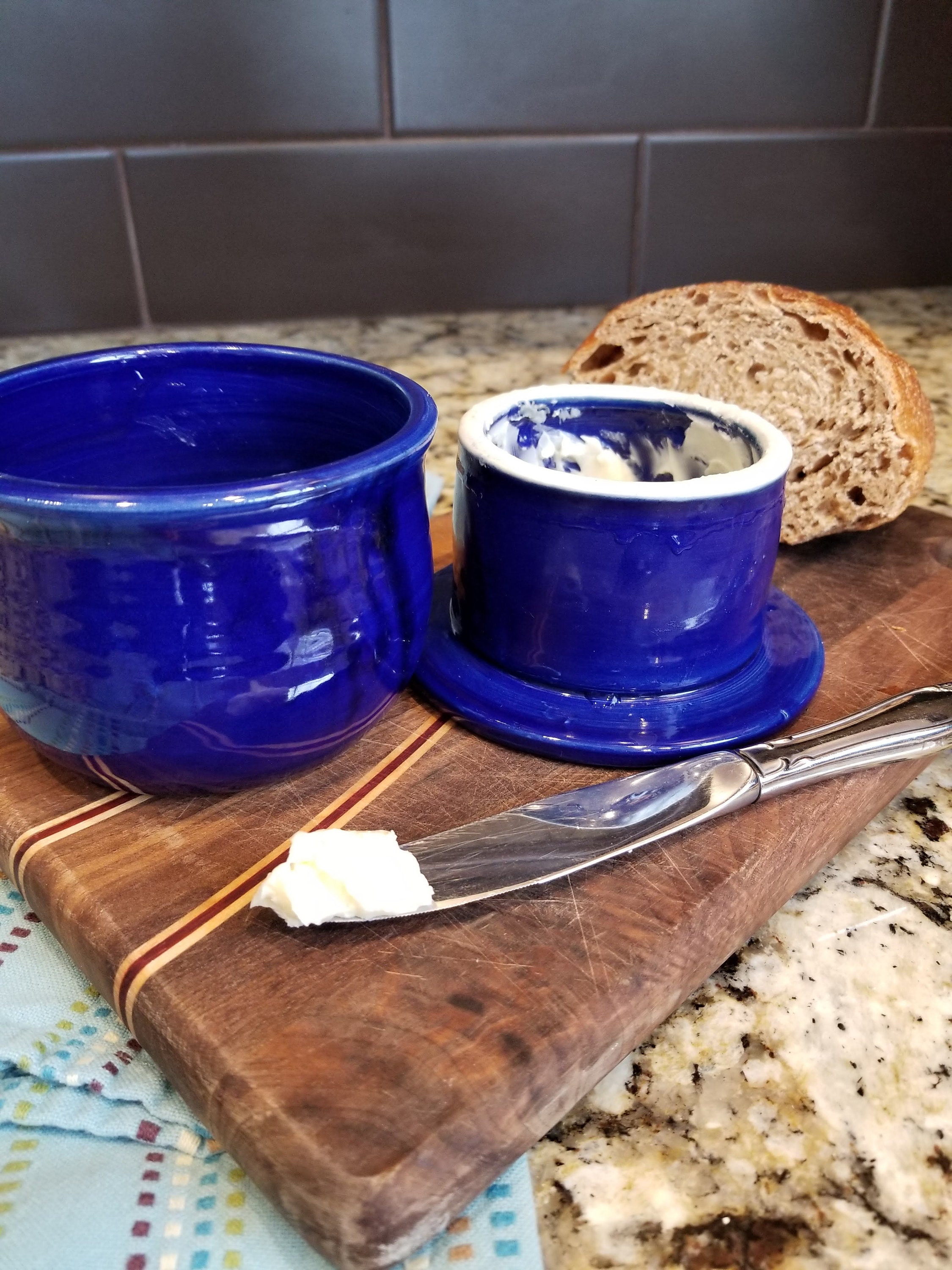 French Butter keeper / butter keeper / butter dish with lid / Etsy