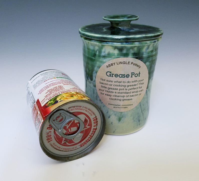 Grease Pot / Ceramic Grease Holder / Bacon Grease Holder / Etsy UK