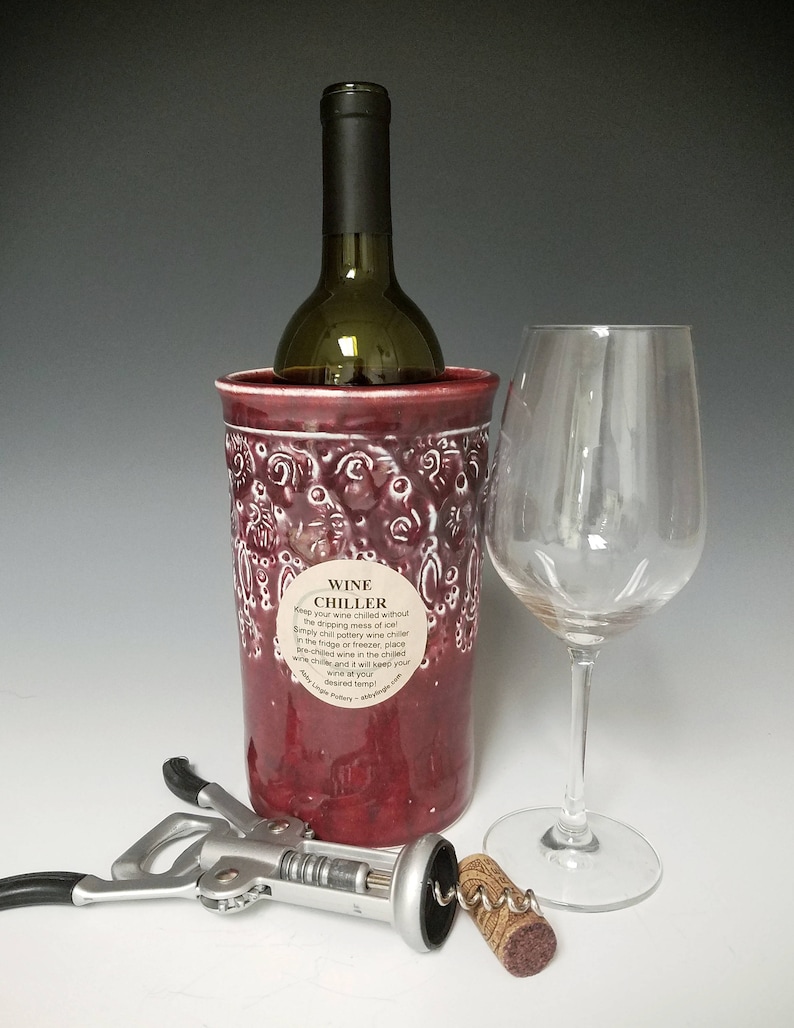 Wine Chiller / Pottery Wine Chiller / Wine Crock / Wine Gift / Etsy