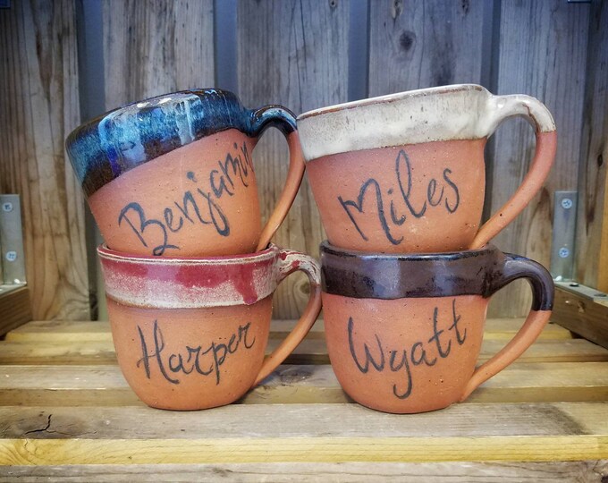 Personalized Mug / Personalized Pottery Mug / Mugs With Names Etsy