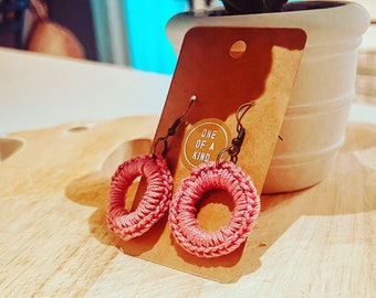 Circle Crochet Earrings