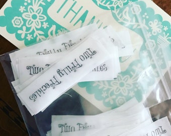 100 medium/small custom labels